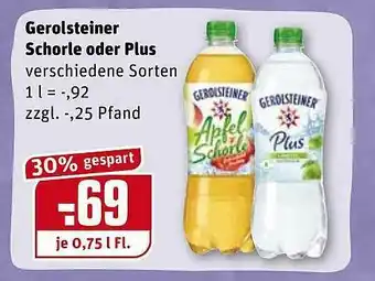 REWE Gerolsteiner Schorle Oder Plus Angebot