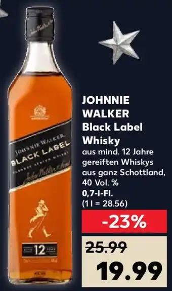 Kaufland JOHNNIE WALKER Black Label Whisky 0,7 L-Fl. Angebot