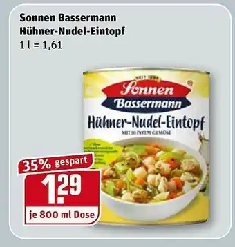 REWE Sonnen Bassermann Hühner-nudel-eintopf Angebot