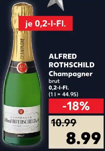 Kaufland ALFRED ROTHSCHILD Champagner brut 0,2 L-Fl. Angebot