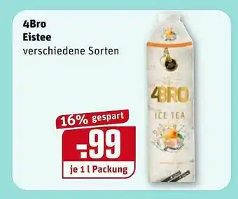 REWE 4bro Eistee Angebot