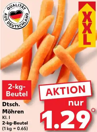 Kaufland Dtsch. Möhren 2 kg Beutel Angebot