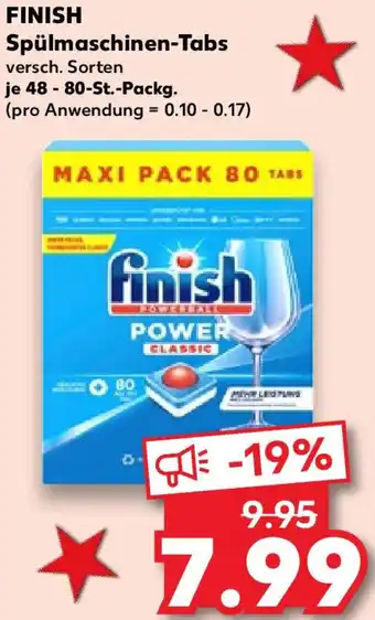 Kaufland FINISH Spülmaschinen-Tabs 48-80 St. Packg. Angebot