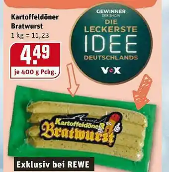 REWE Kartoffeldöner Bratwurst Angebot