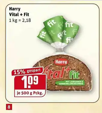 REWE Harry Vital + Fit Angebot