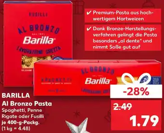 Kaufland BARILLA Al Bronzo Pasta 400 g Packg. Angebot