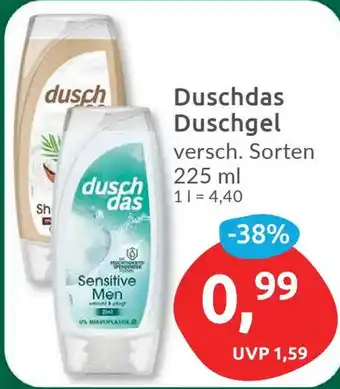 Budni Duschdas Duschgel versch. Sorten 225ml Angebot