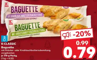 Kaufland K-CLASSIC Baguette 175 g Packg. Angebot