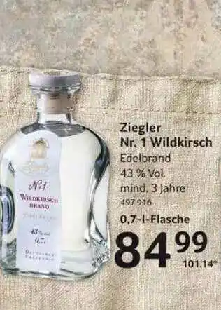 Selgros Ziegler Nr. 1 Wildkirsch Angebot