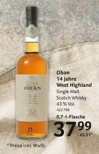 Selgros Oban 14 Jahre West Highland Angebot