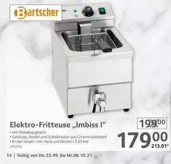 Selgros Elektro-friteuse „imbiss I” Angebot