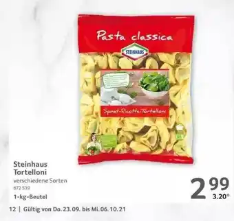 Selgros Steinbaus Tortelloni Angebot