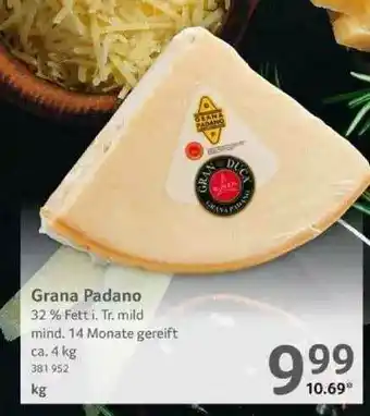 Selgros Grana Padano Angebot