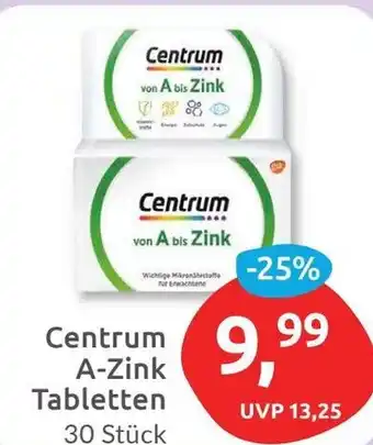 Budni Centrum A-Zink Tabletten 30 Stück Angebot