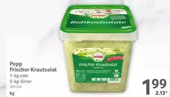 Selgros Popp Frischer Krautsalat Angebot