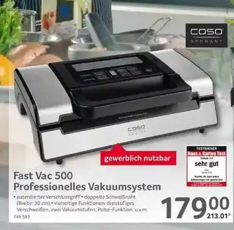 Selgros Fast Vac 500 Professionelles Vakuumsystem Angebot