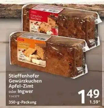 Selgros Stieffenhofer Gewürzkuchen Apfel-zimt Oder Ingwer Angebot