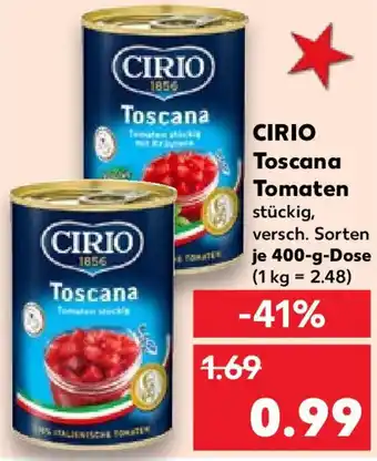 Kaufland CIRIO Tomaten Toscana 400 g Dose Angebot