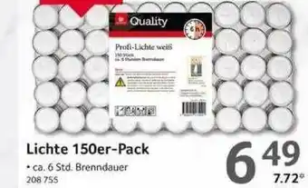 Selgros Lichte 150er-pack Angebot