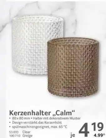 Selgros Kerzenhalter „calm” Angebot