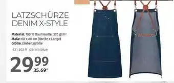 Selgros Latzschürze Denim X-style Angebot