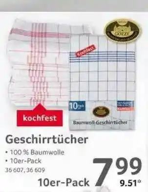 Selgros Geschirrtücher Angebot