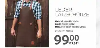 Selgros Leder Latzschürze Angebot