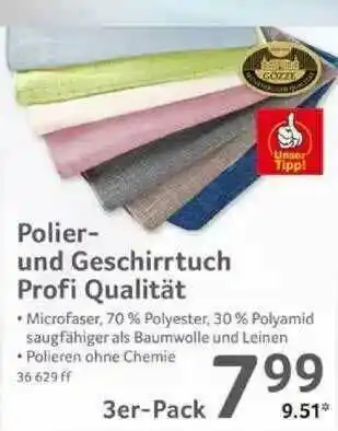 Selgros Polier- Und Geschirrtuch Profi Qualität Angebot