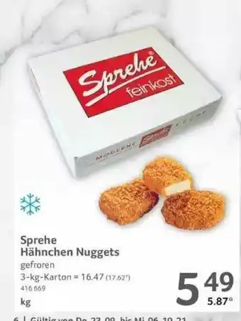 Selgros Sprehe Hähnchen Nuggets Angebot