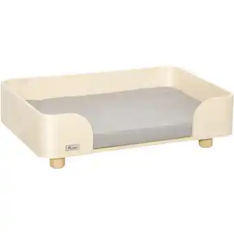 ManoMano Pawhut hundebett inklusive kissen kiefernholz 75,5 cm x 45,7 cm x 21 cm Angebot