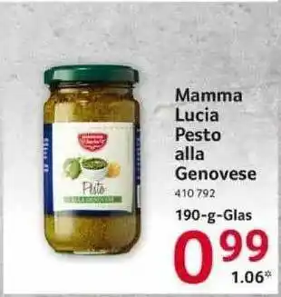 Selgros Mamma Lucia Pesto Alla Genovese Angebot