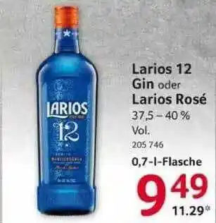 Selgros Larios 12 Gin Oder Larios Rosé Angebot