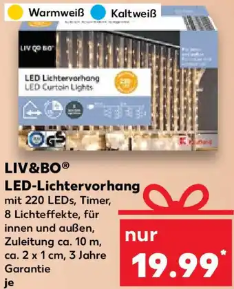 Kaufland LIV&BO LED-Lichtervorhang Angebot