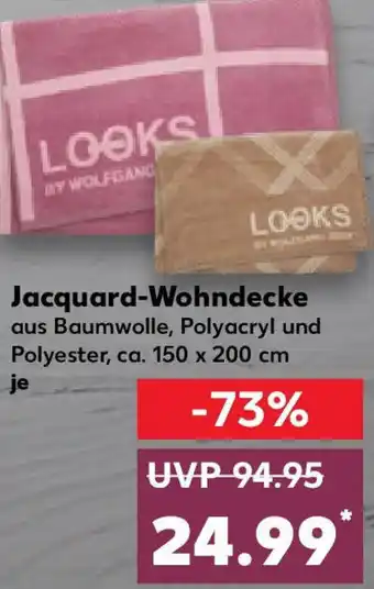 Kaufland LOOKS Jacquard-Wohndecke Angebot