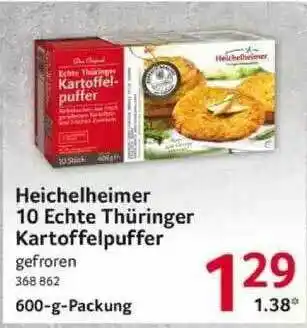 Selgros Heichelheimer 10 Echte Thüringer Kartoffelpuffer Angebot