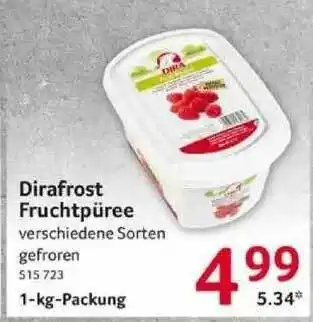 Selgros Dirafrost Fruchtpüree Angebot