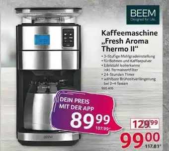 Selgros Beem Kaffeemaschine „fresh Aroma Thermo Ii” Angebot