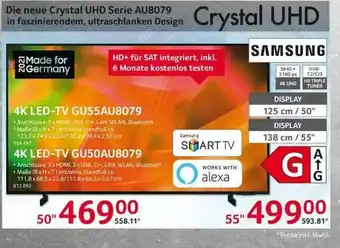 Selgros Samsung 4k Led-tv Gu55au8079 Oder Gu50au8079 Angebot