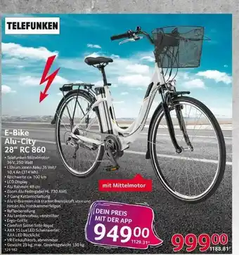 Selgros Telefunken E-bike Alu-city 28 Angebot