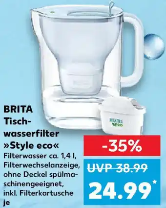 Kaufland BRITA Tischwasserfilter Style eco Angebot