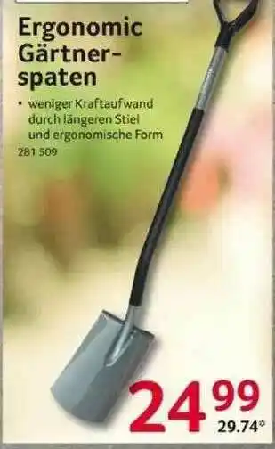 Selgros Ergonomic Gärtnerspaten Angebot