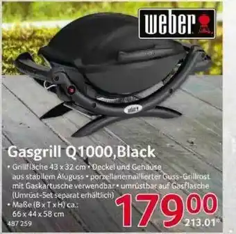 Selgros Weber Gasbril Q1000, Black Angebot