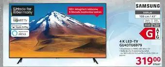 Selgros Samsung 4k Led-tv Gu43tu6979 Angebot