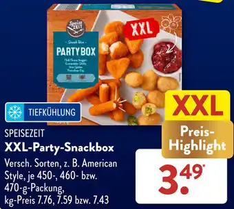 Aldi Süd SPEISEZEIT XXL-Party-Snackbox 450/460/470 g Packung Angebot