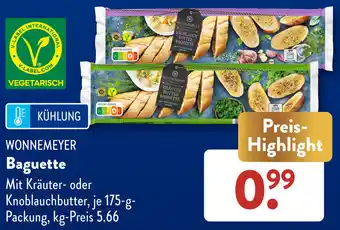 Aldi Süd WONNEMEYER Baguette 175 g Packung Angebot