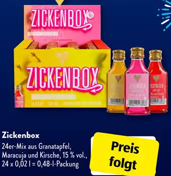 Aldi Süd Zickenbox 0,48 L Packung Angebot