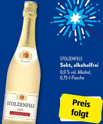 Aldi Süd STOLZENFELS Sekt, alkoholfrei 0,75 L Flasche Angebot