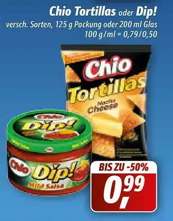 Simmel Chio Tortillas Oder Dip! Angebot