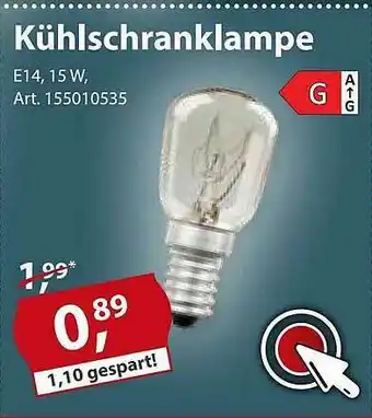 Sonderpreis Baumarkt Kühlschranklampe Angebot