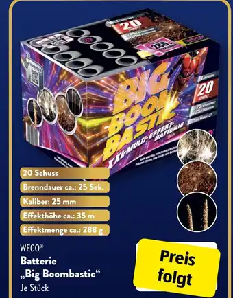 Aldi Süd WECO Batterie ,,Big Boombastic" Angebot